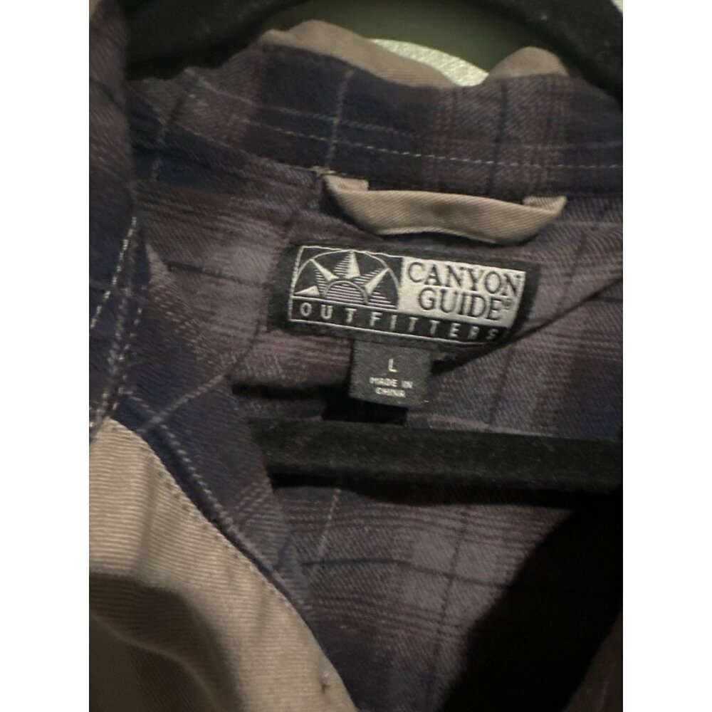 Canyon Guide Outfitters Men’s L Fleece-Lined Shacket Outdoor Utility Jacket - Picture 3 of 7